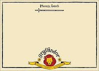 Gryffindor Mascot Illustrated Academia Harry Potter Stationery