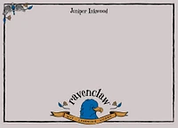 Ravenclaw Mascot Illustrated Academia Harry Potter Stationery