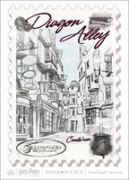 Diagon Alley Vintage Travel Stamp Harry Potter Stationery