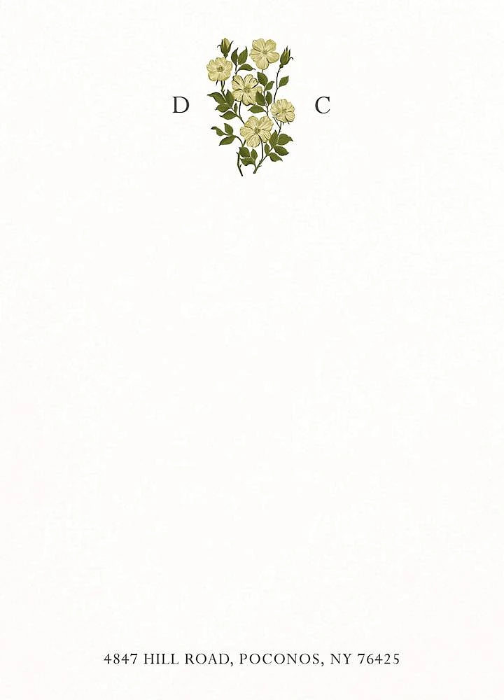 Delicate Florals Stationery