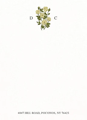 Delicate Florals Stationery