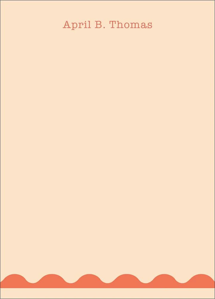 Bright Scallops Stationery