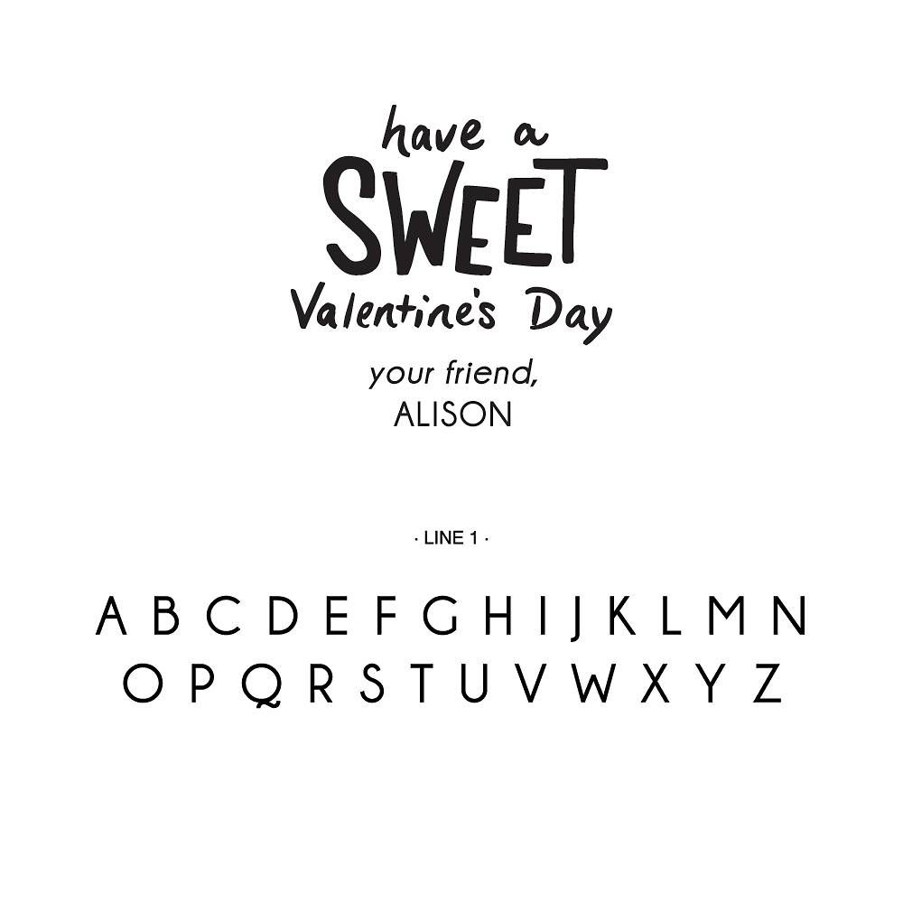 Sweet Valentine Custom Stamp