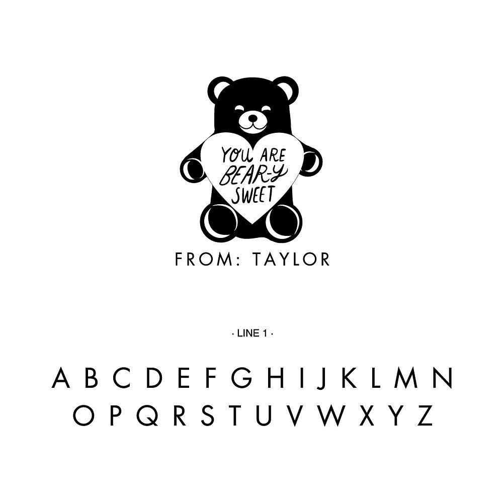 Bear-y Sweet Custom Stamp