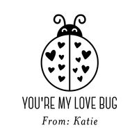 Love Bug Custom Stamp