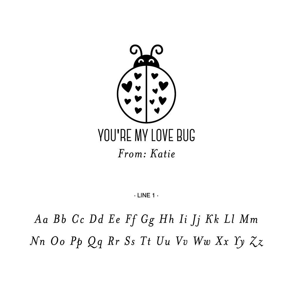 Love Bug Custom Stamp