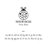 Love Bug Custom Stamp