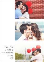 Photo Strip Save the Date Card