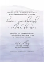 Watercolor Wedding Invitation