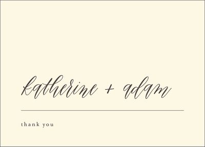 Contemporary Script Stationery