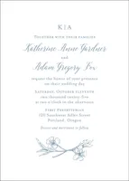 Cypress Flower Wedding Invitation