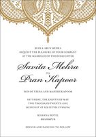 Mehndi Wedding Invitation