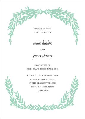 Laurel in Love Wedding Invitation