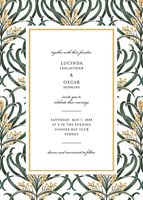 Flowering Mimosa Wedding Invitation