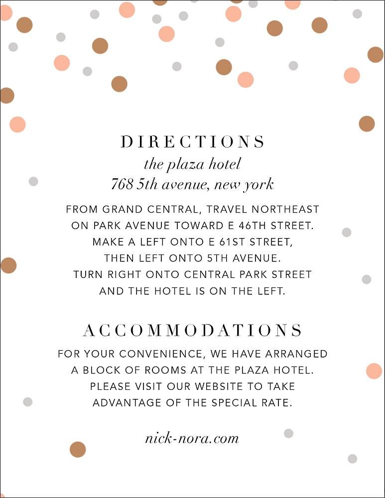 Coriandoli Information Card