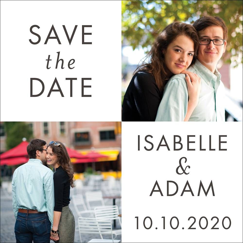 Grid Save The Date Card