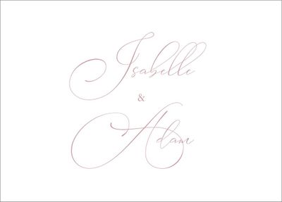 Chantilly Script Stationery