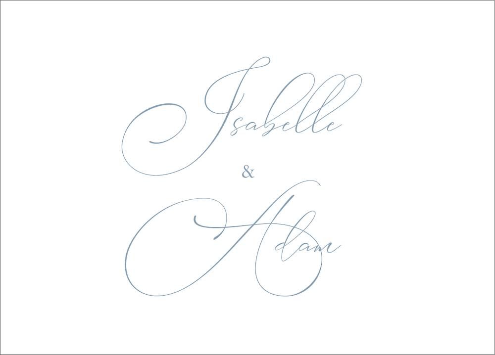 Chantilly Script Stationery