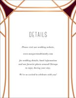 Faceted Gemstone Foil Stamped Information Card