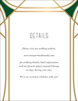 Faceted Gemstone Foil Stamped Information Card