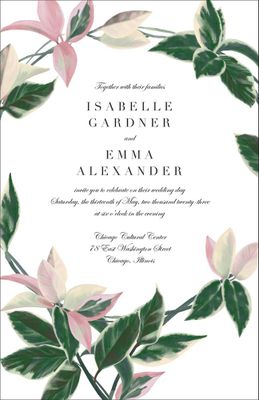 Arbor Vine Wedding Invitation