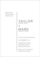 Modern Marble Wedding Invitation