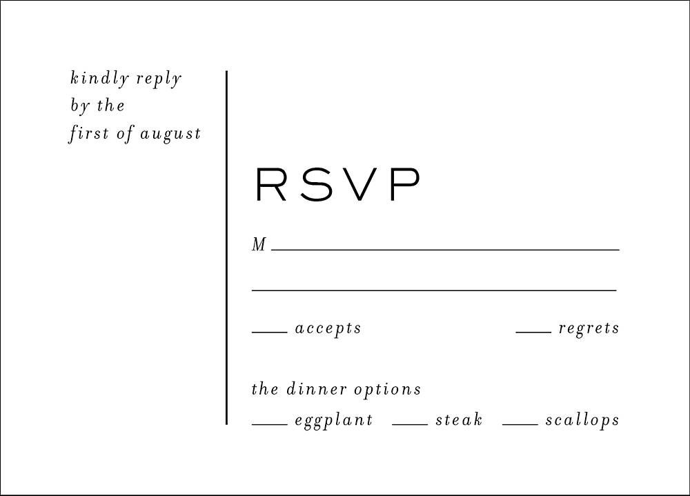 Modern Marble Response Card