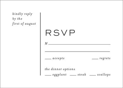 Modern Marble Response Card