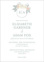 Garden Crest Wedding Invitation