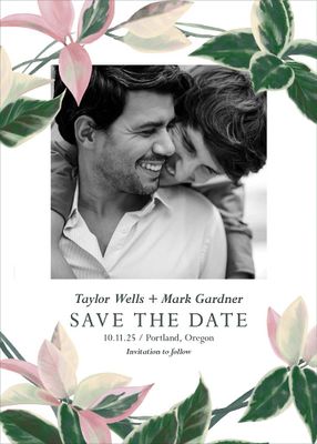 Arbor Vine Save the Date Card