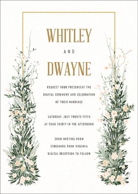 Modern Arch Wedding Invitation