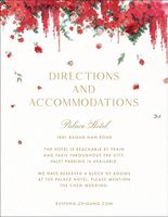 Cascading Florals Information Card