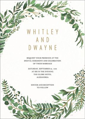 Verde Wedding Invitation