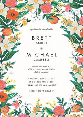 Orangerie Wedding Invitation