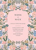 Floral Tapestry Wedding Invitation