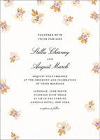 Petal Cascade Wedding Invitation