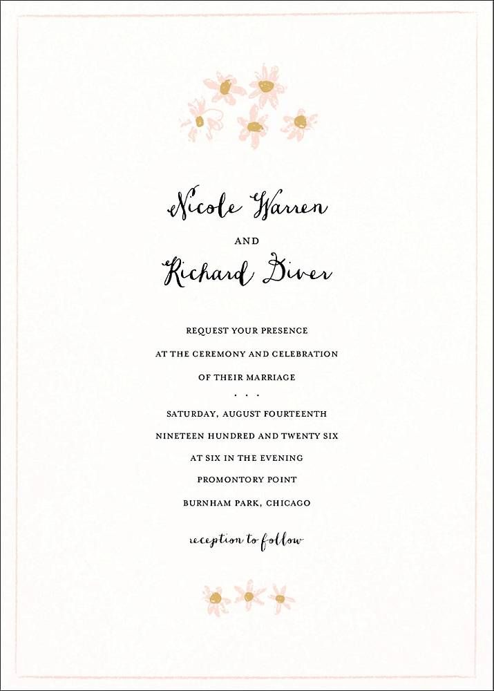 Better Daisies Wedding Invitation