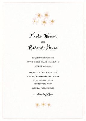 Better Daisies Wedding Invitation