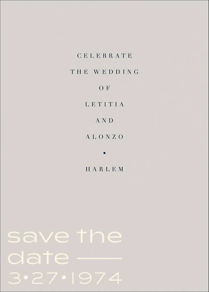 Honor Save the Date Card