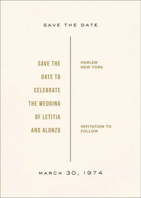 Altar Save the Date Card