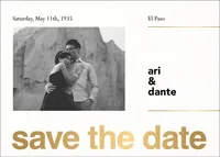 Mother of Pearl Save the Date Card