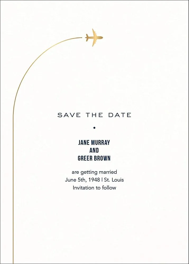 Flying High Save the Date Card