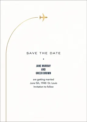 Flying High Save the Date Card