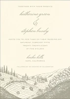 Wine Country Wedding Invitation