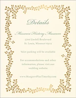 English Ivy Foil Information Card