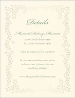 English Ivy Foil Information Card