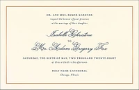 Simply Traditional Foil Wedding Invitation