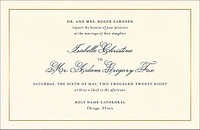 Simply Traditional Foil Wedding Invitation