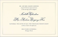 Simply Traditional Foil Wedding Invitation