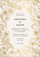 Colette Gold Wedding Invitation